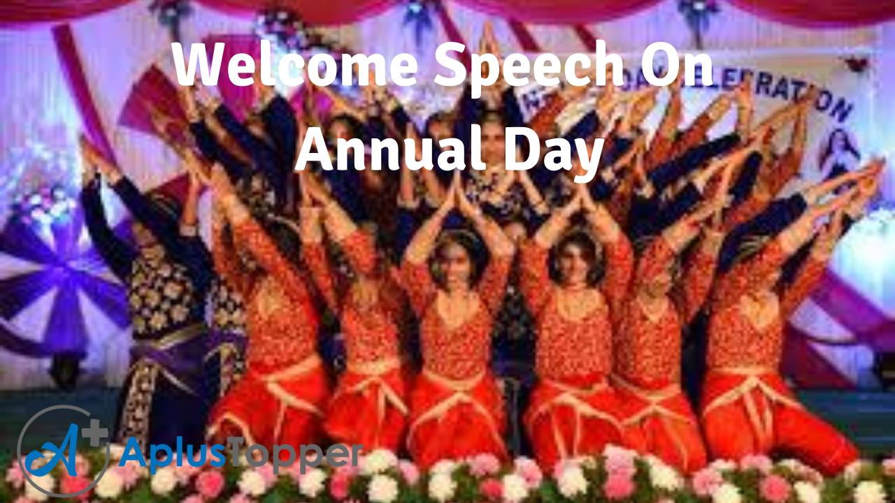 sample of welcome speech for annual day