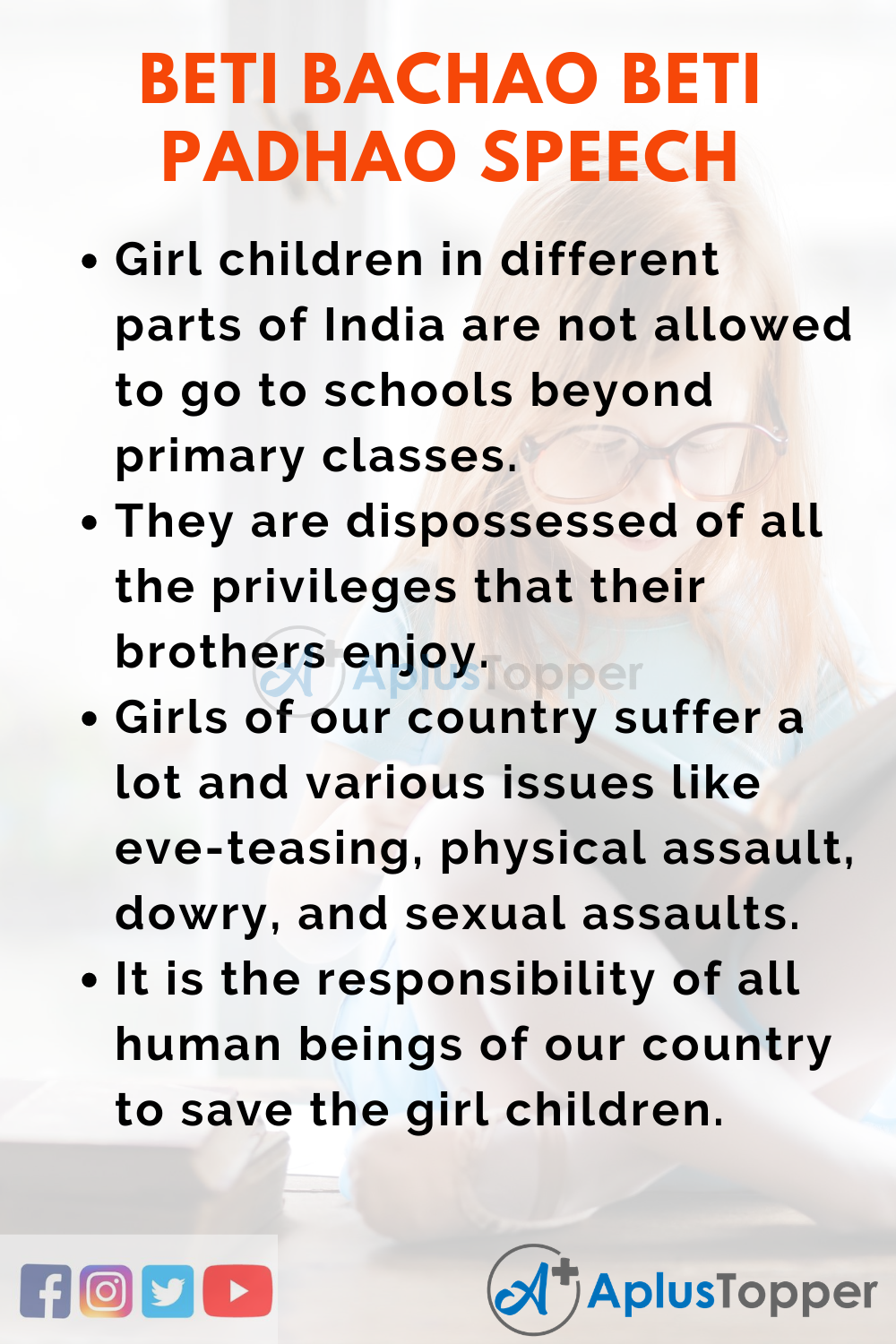 10 Lines On Beti Bachao Beti Padhao In English