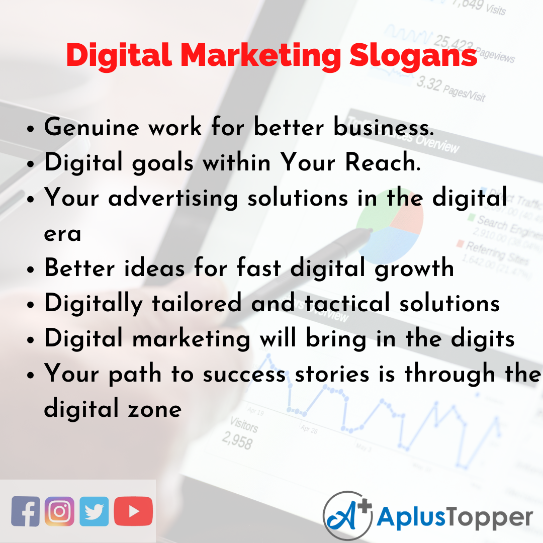 5 Slogans on Digital Marketing in English