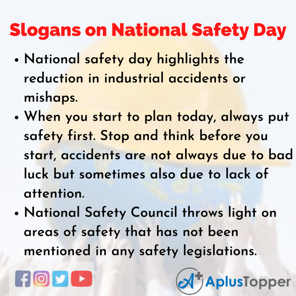 safety day essay in english