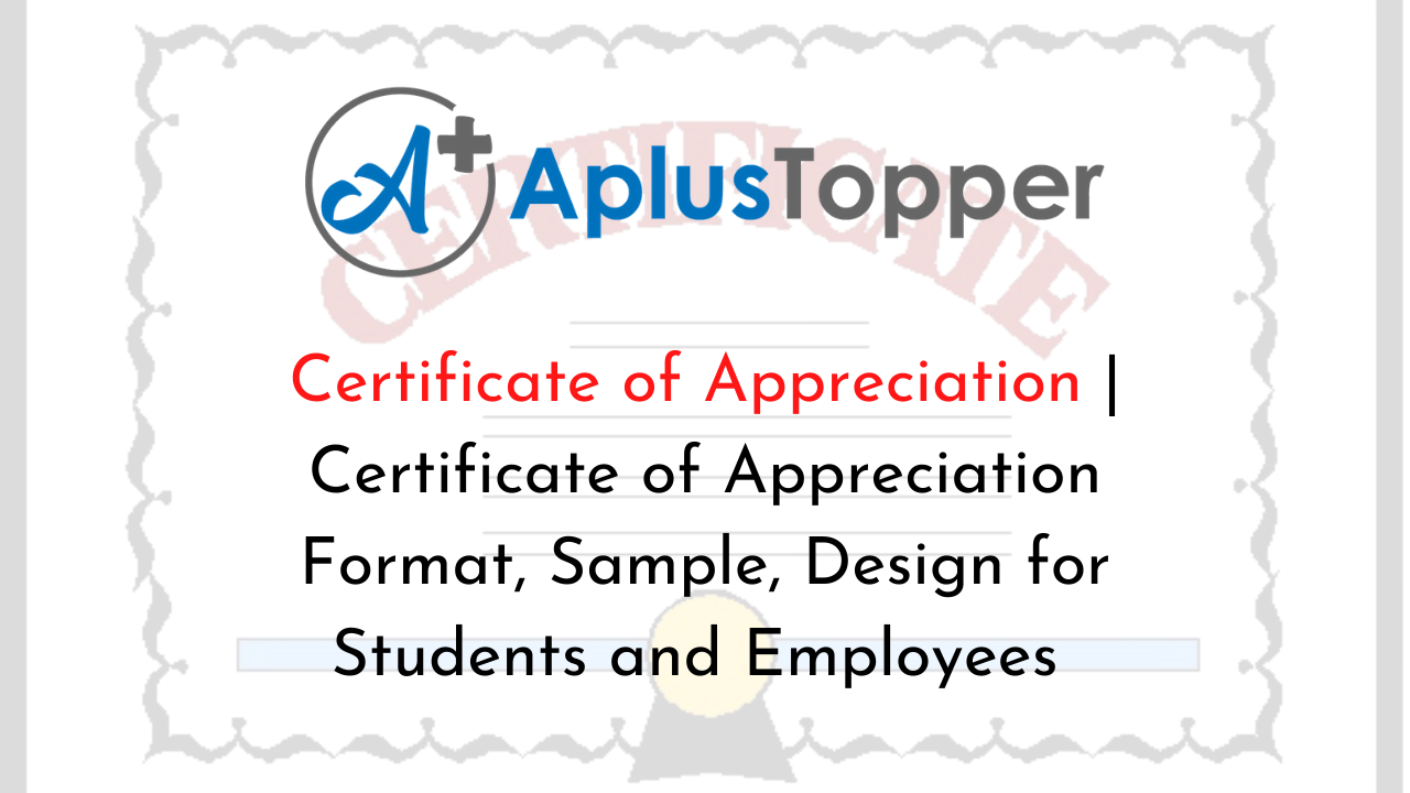 Certificate of Appreciation  Certificate of Appreciation Format For Felicitation Certificate Template