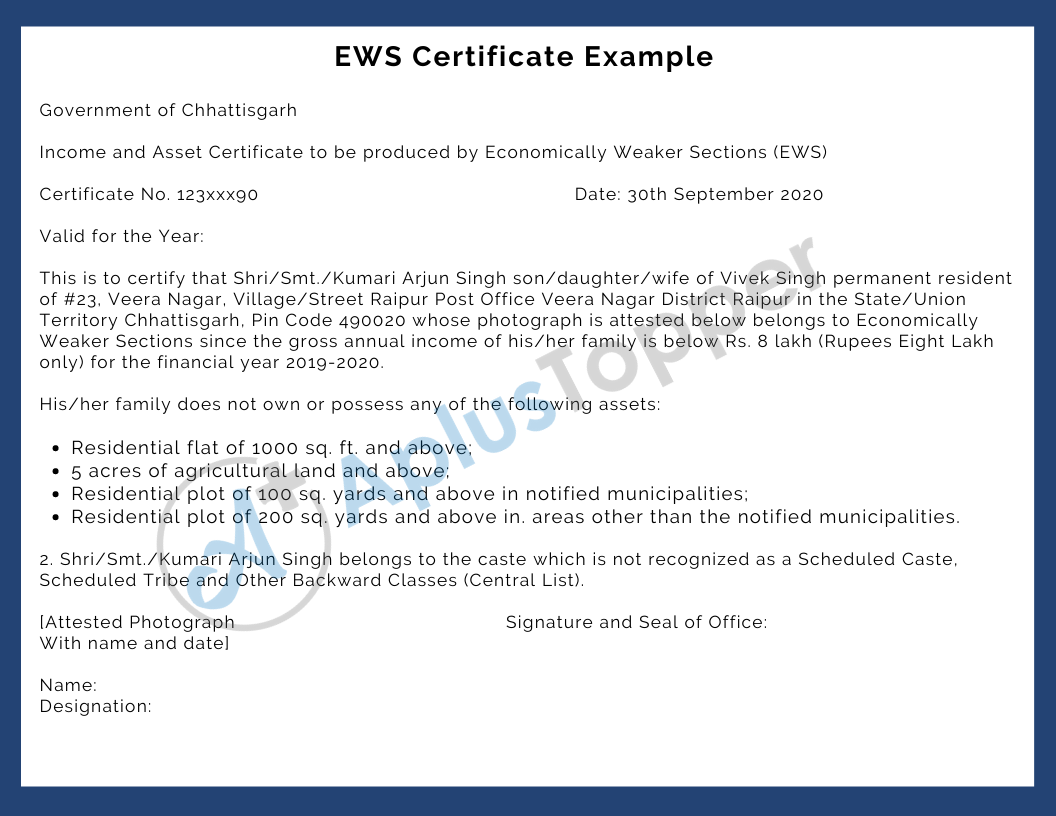 EWS Certificate Example