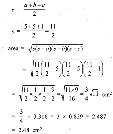 ML Aggarwal Class 9 Solutions for ICSE Maths Chapter 16 Mensuration Chapter Test img-10