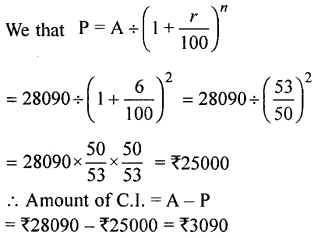 ML Aggarwal Class 9 Solutions for ICSE Maths Chapter 2 Compound Interest Chapter Test img-4