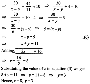 ML Aggarwal Class 9 Solutions for ICSE Maths Chapter 5 Simultaneous Linear Equations Chapter Test img-10