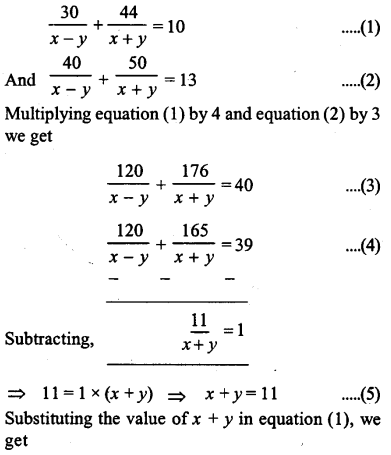 ML Aggarwal Class 9 Solutions for ICSE Maths Chapter 5 Simultaneous Linear Equations Chapter Test img-9