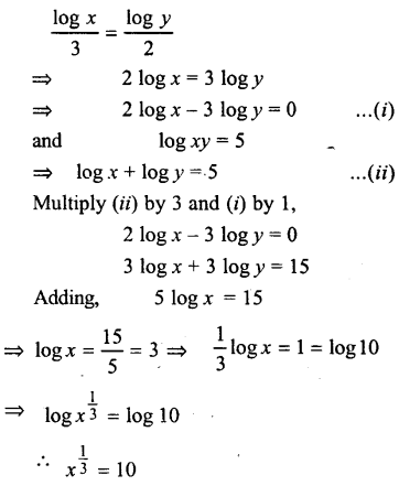 ML Aggarwal Class 9 Solutions for ICSE Maths Chapter 9 Logarithms Chapter Test img-12