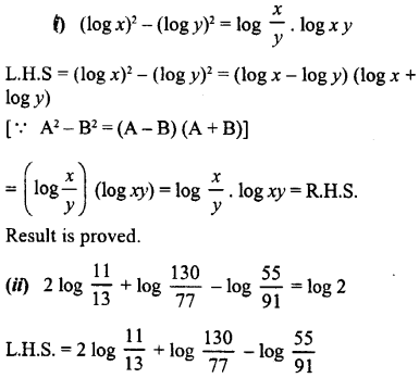 ML Aggarwal Class 9 Solutions for ICSE Maths Chapter 9 Logarithms Chapter Test img-4