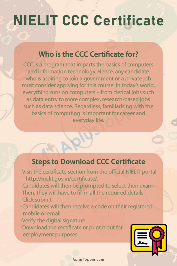 NIELIT CCC Certificate