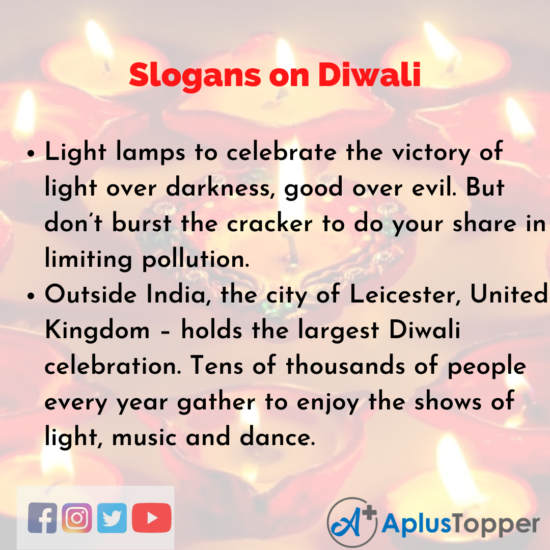 Slogans on Diwali in English