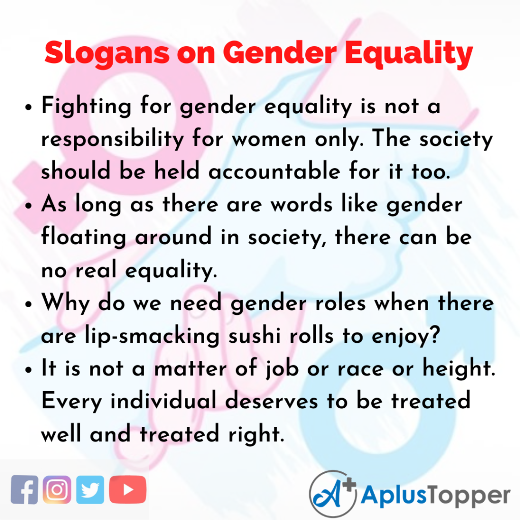 gender equality a popular slogan essay css