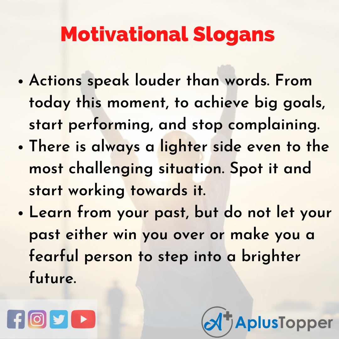 Slogans on Motivation in English