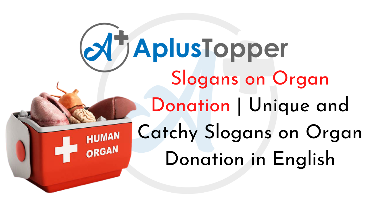Slogans on Organ Donation | Unique and Catchy Slogans on Organ Donation in  English - A Plus Topper