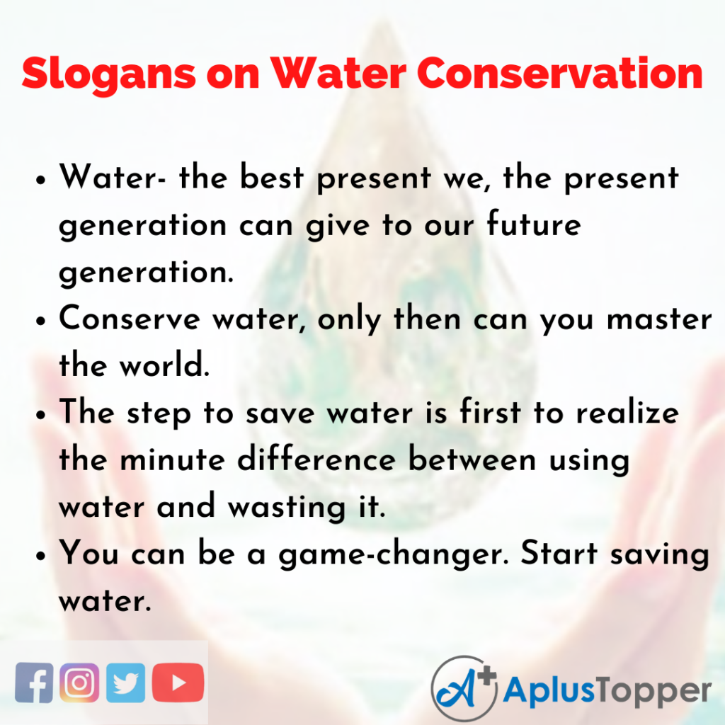 Slogans on Water Conservation | Unique and Catchy Slogans on Water