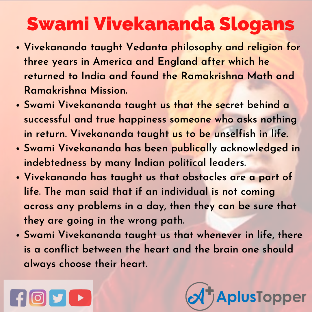 Swami Vivekananda Slogans