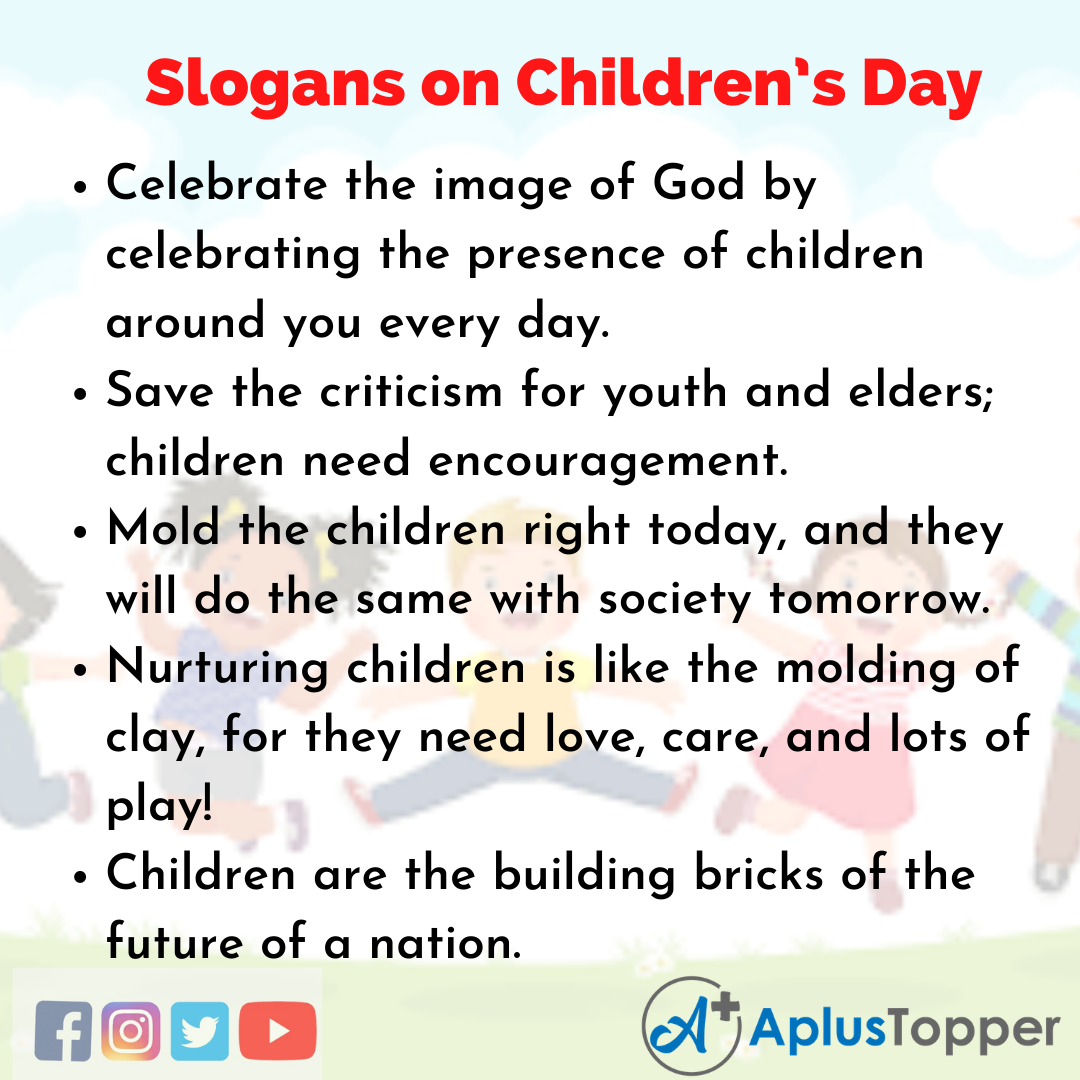 Unique And Catchy Slogans on Children’s Day
