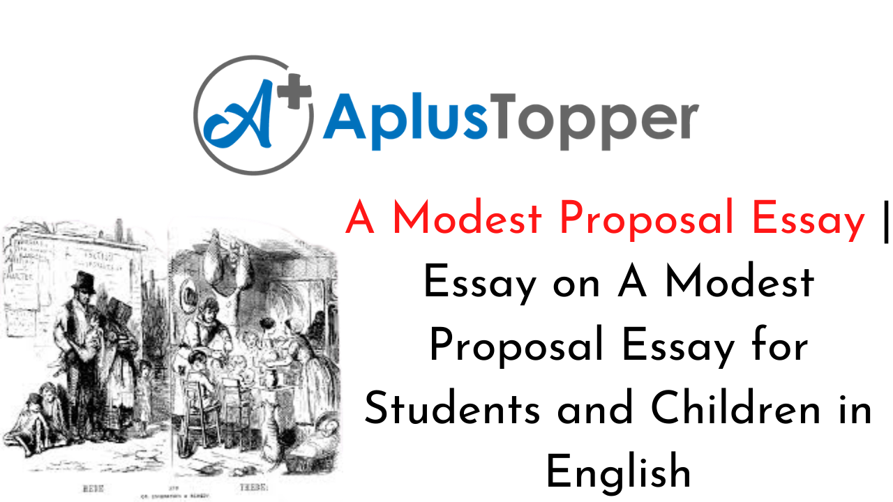 essay question for modest proposal