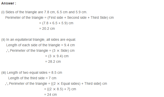 Concepts of Perimeter and Area RS Aggarwal Class 6 Maths Solutions Ex 21A 9.1