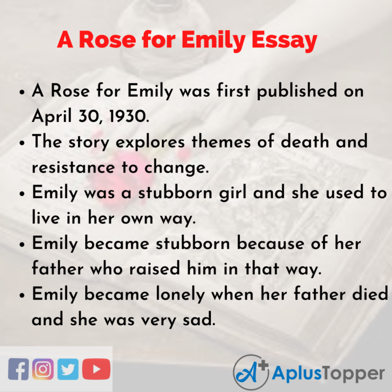 a rose for emily essay topics