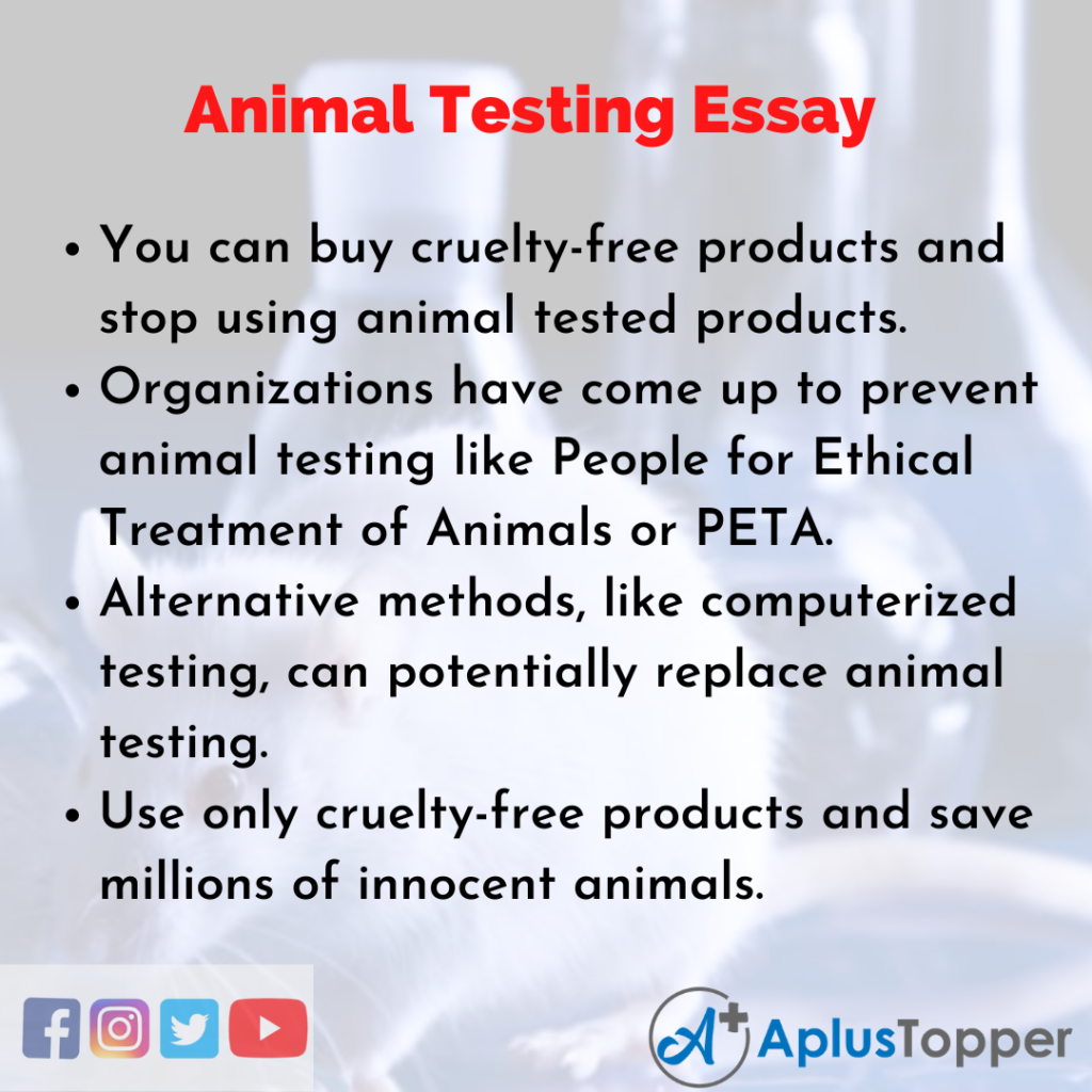 animal testing essays examples