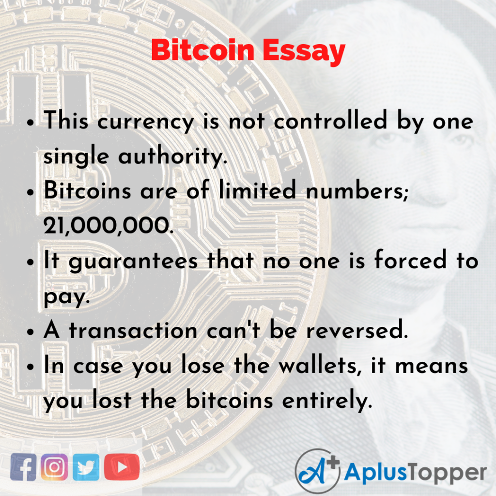 bitcoins essay