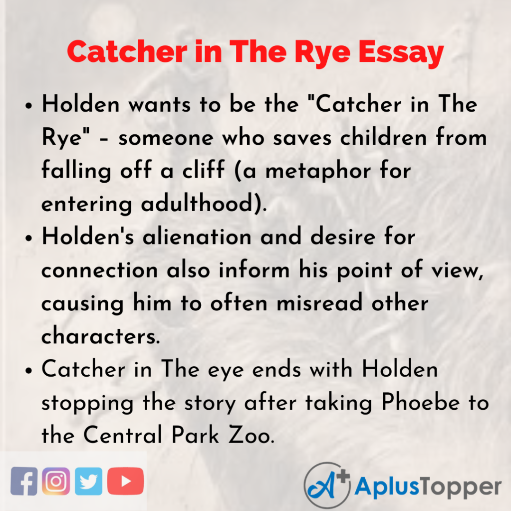catcher in the rye ap essay prompts