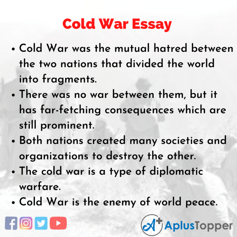 cold war essay youtube