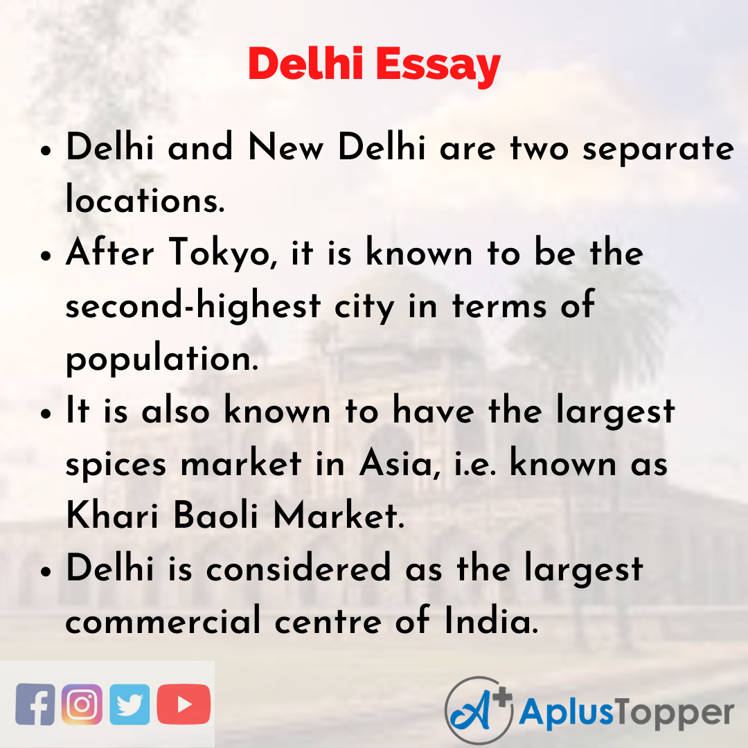 Essay about Delhi