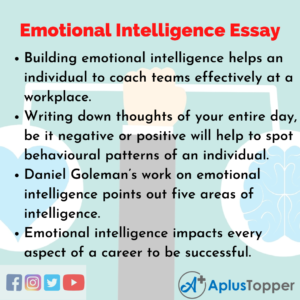 write an essay on education for emotional integration