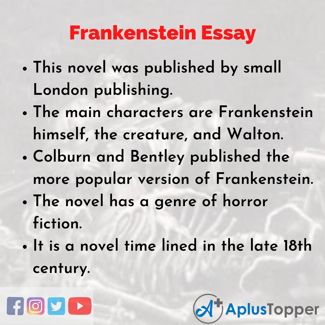 Essay about Frankenstein