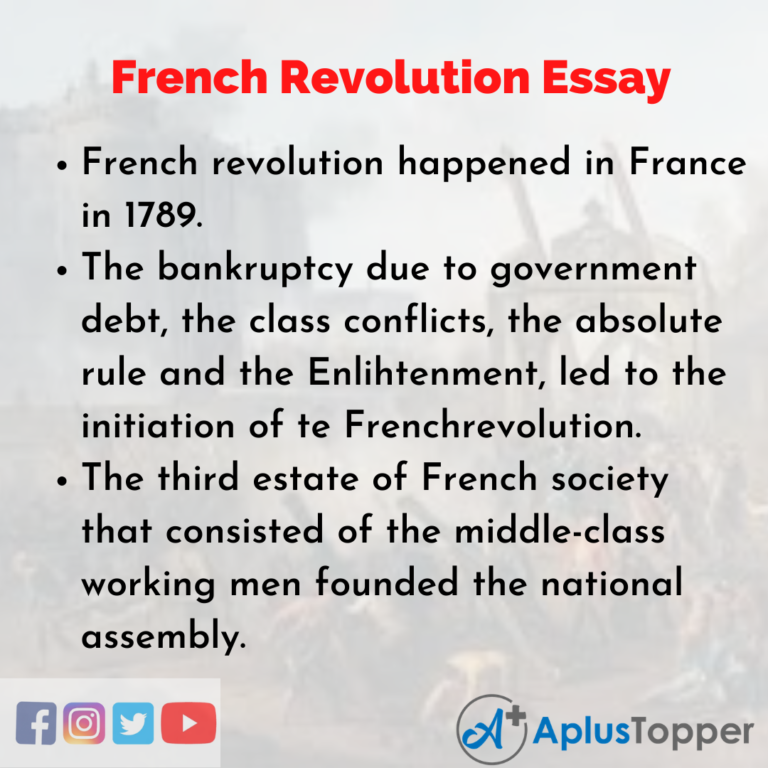 french revolution essay body