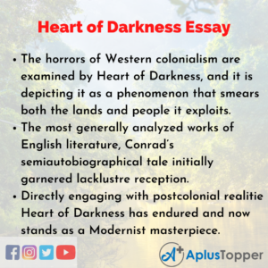 heart of darkness essay ideas