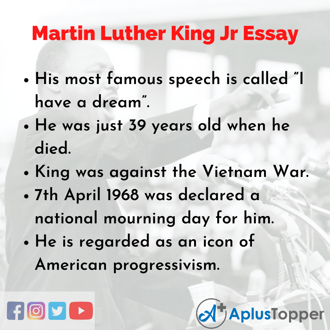 Essay about Martin Luther King Jr