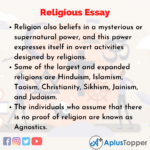 essay title religion