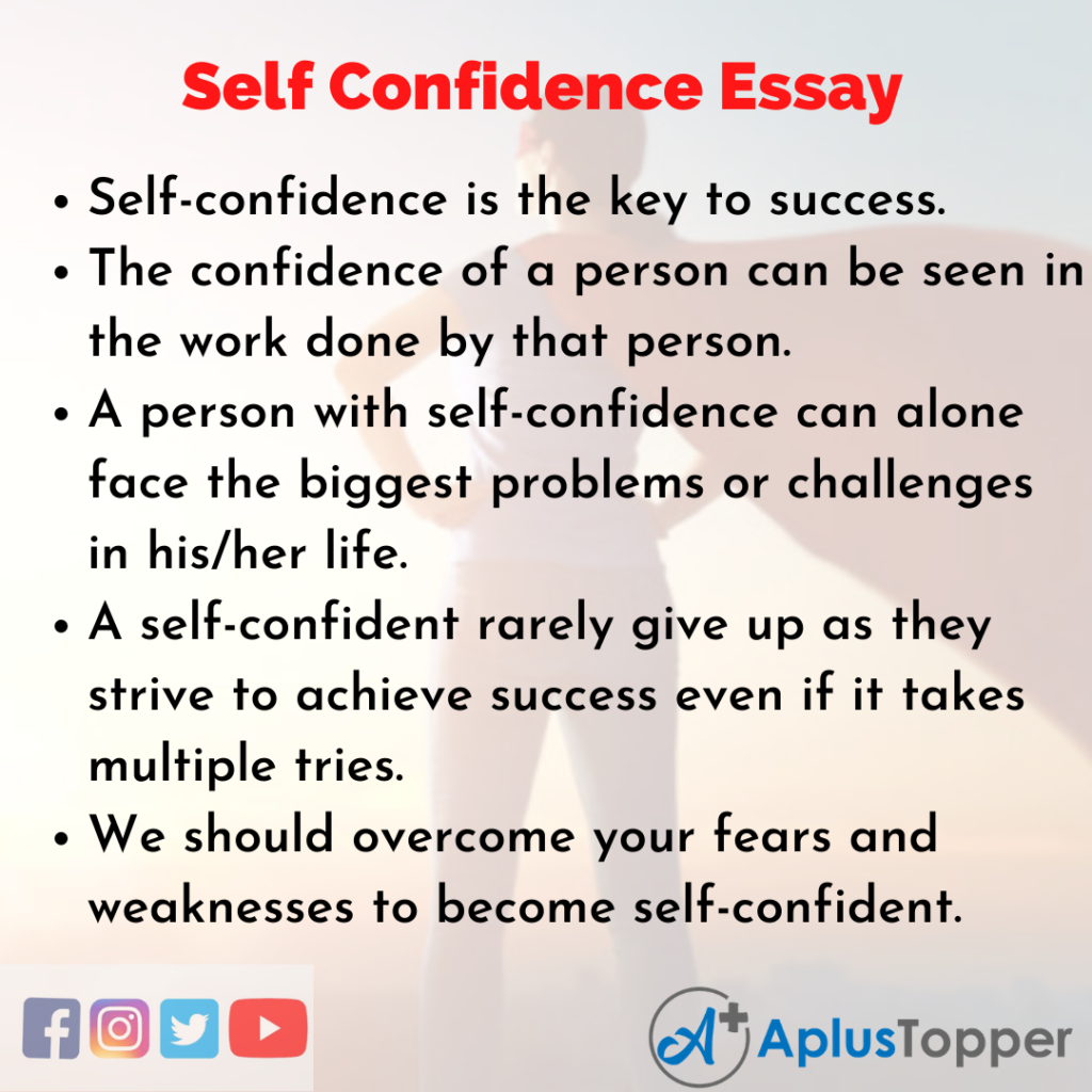 how to develop self confidence process essay