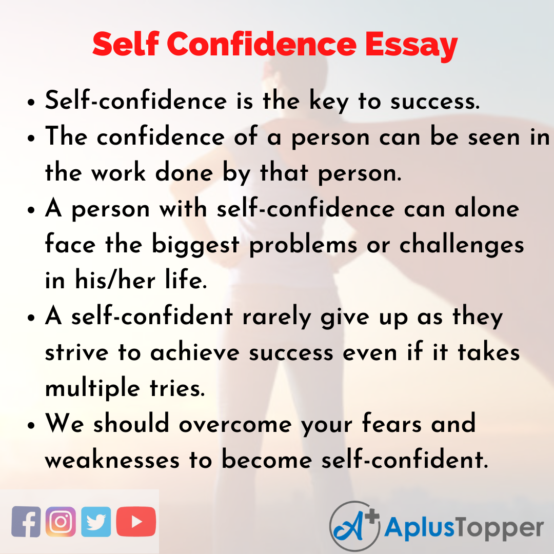 self confidence essay