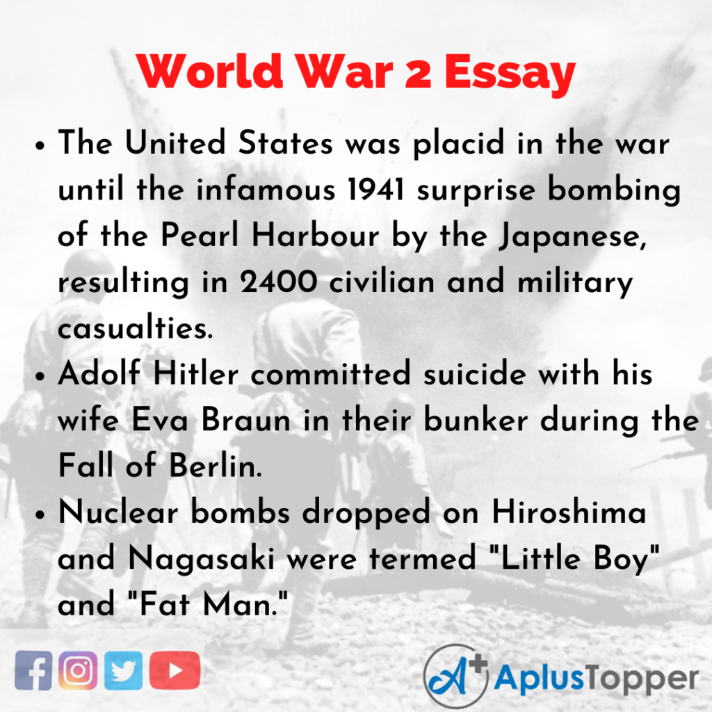 world war 2 essay hooks