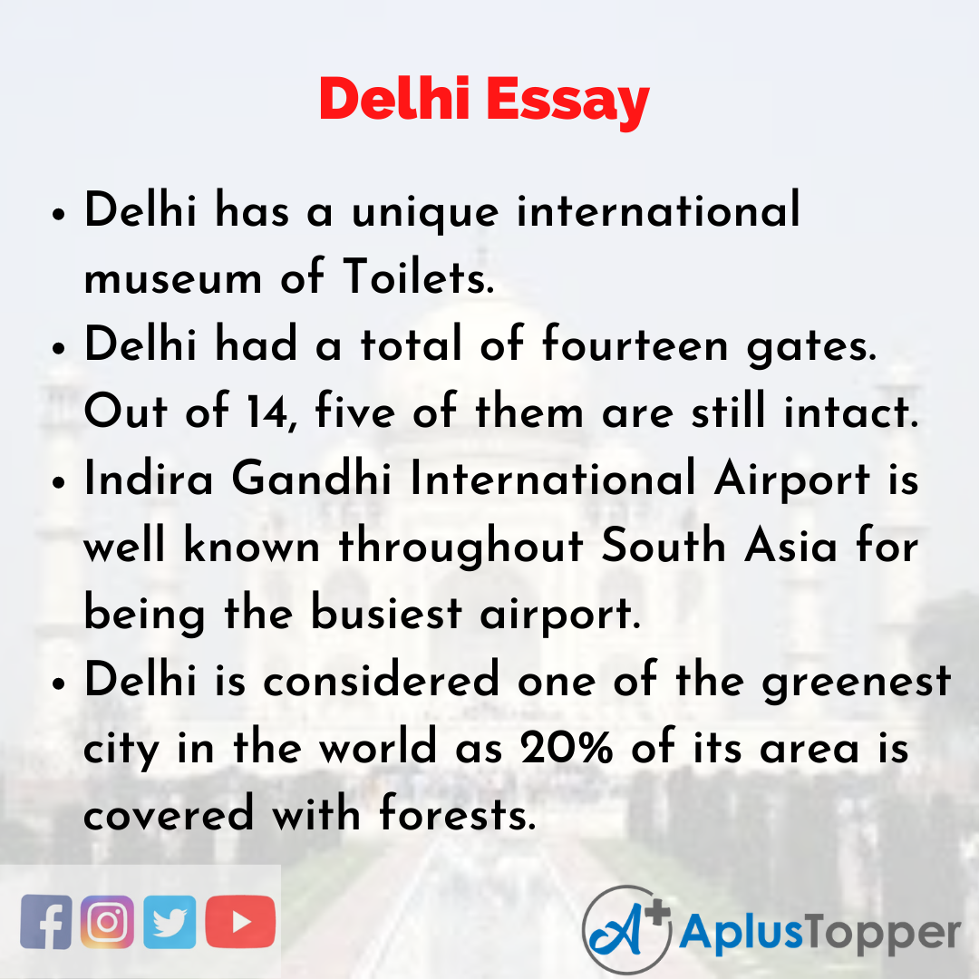 Essay of Delhi