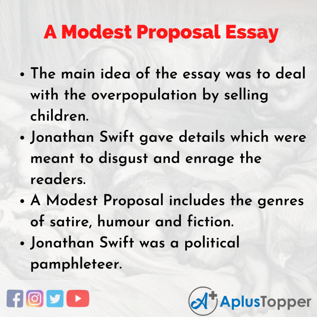 modest proposal thesis