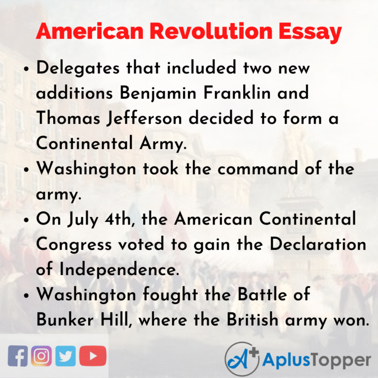 5 paragraph essay on the american revolution