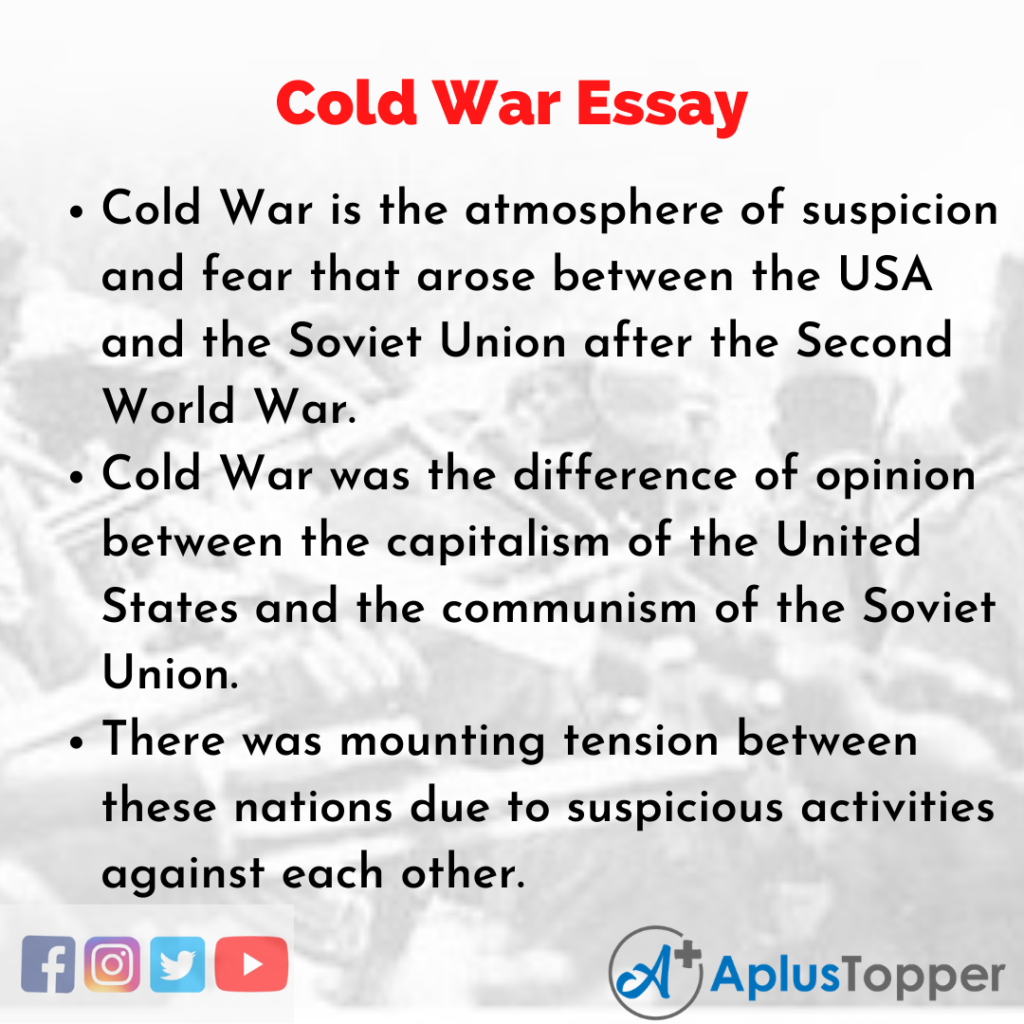 cold war essay examples