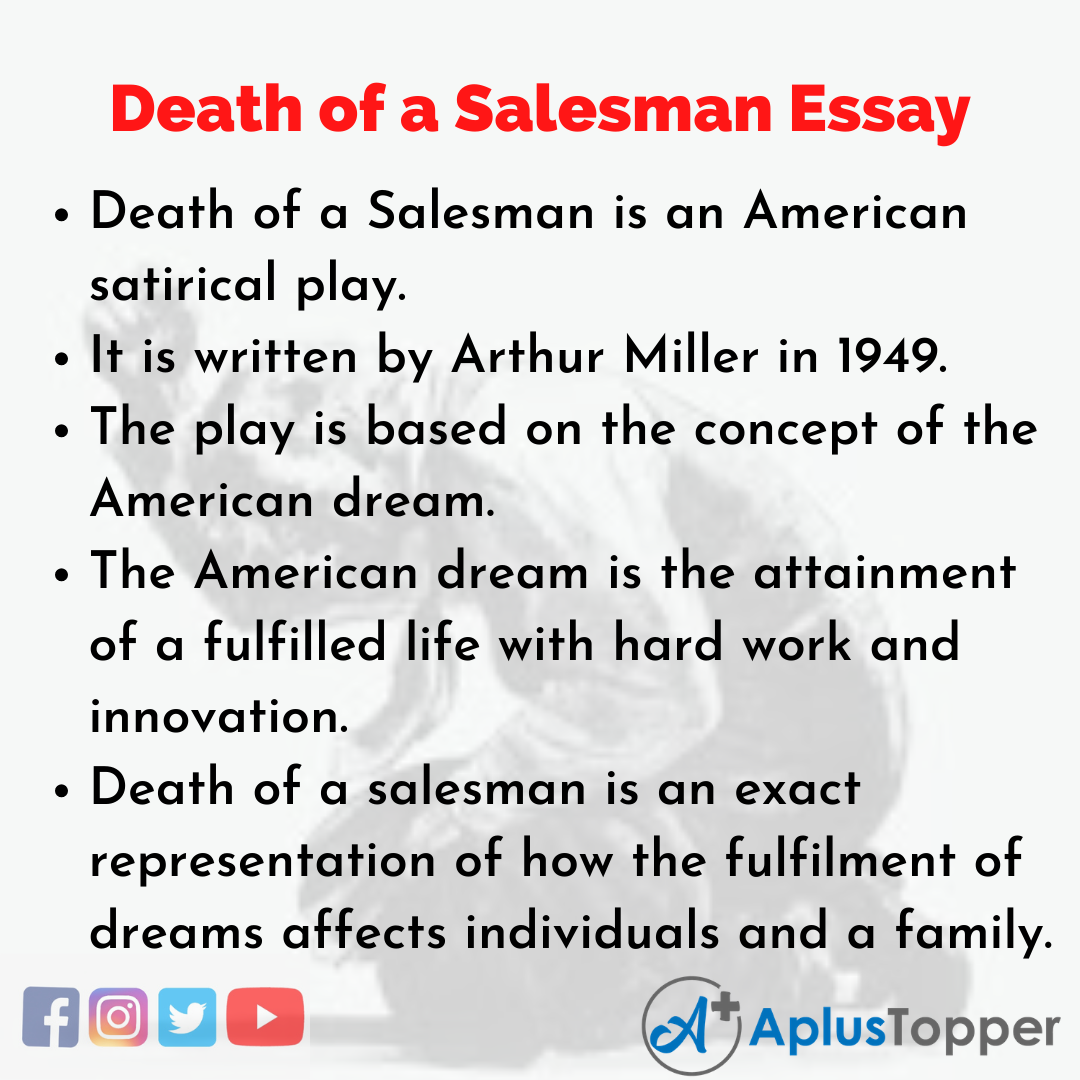 Essay On Death Of A Salesman And The American Dream
