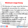 thesis statement for increasing minimum wage