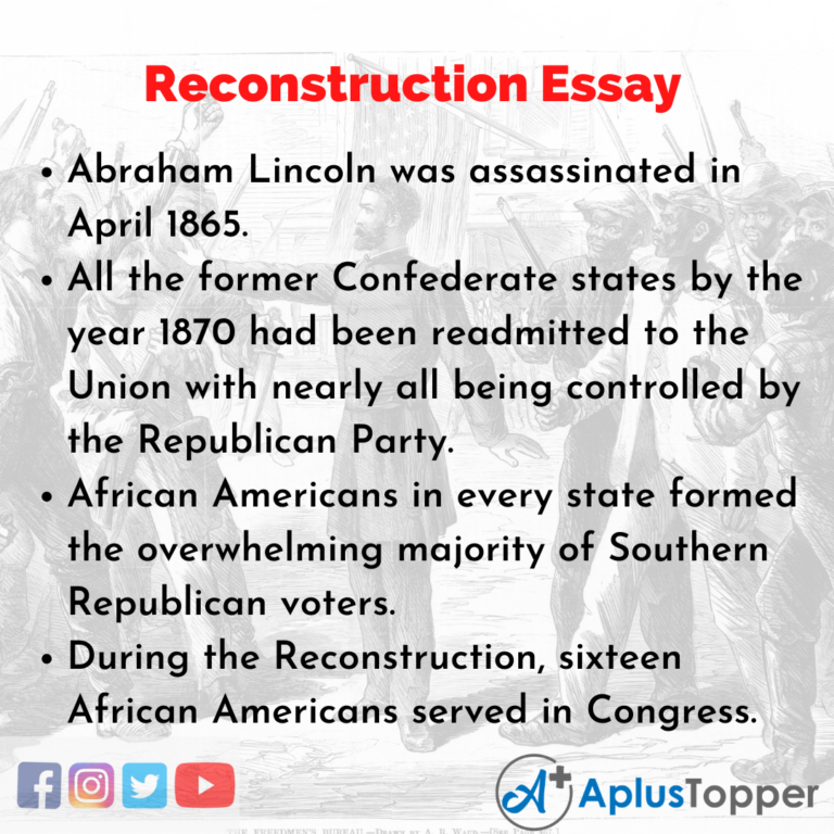 reconstruction era essay topics