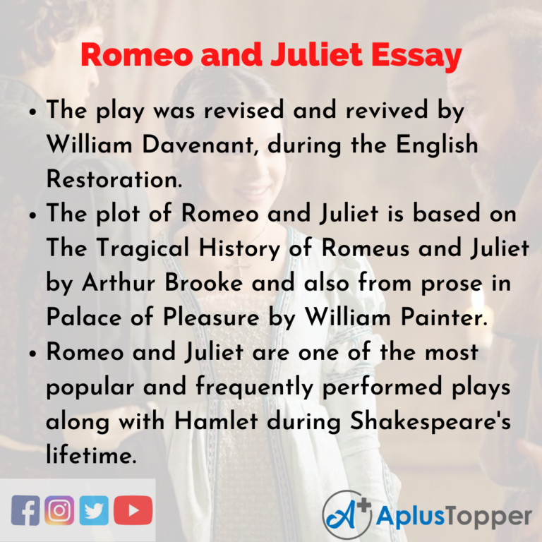 essay about the love of romeo and juliet