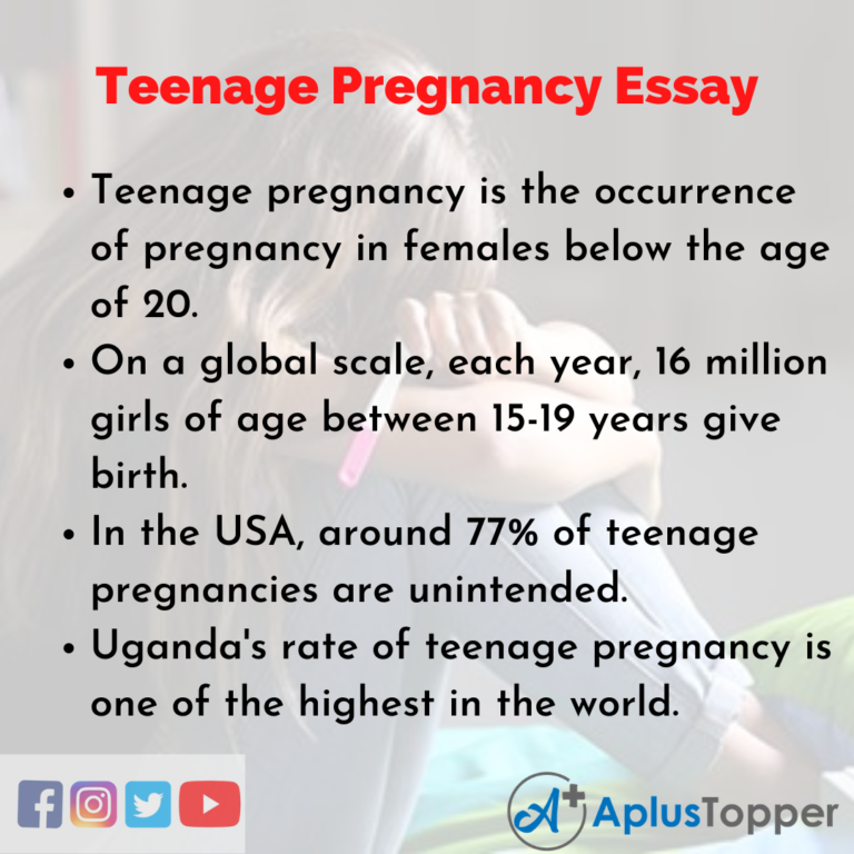thesis statement for teenage pregnancy