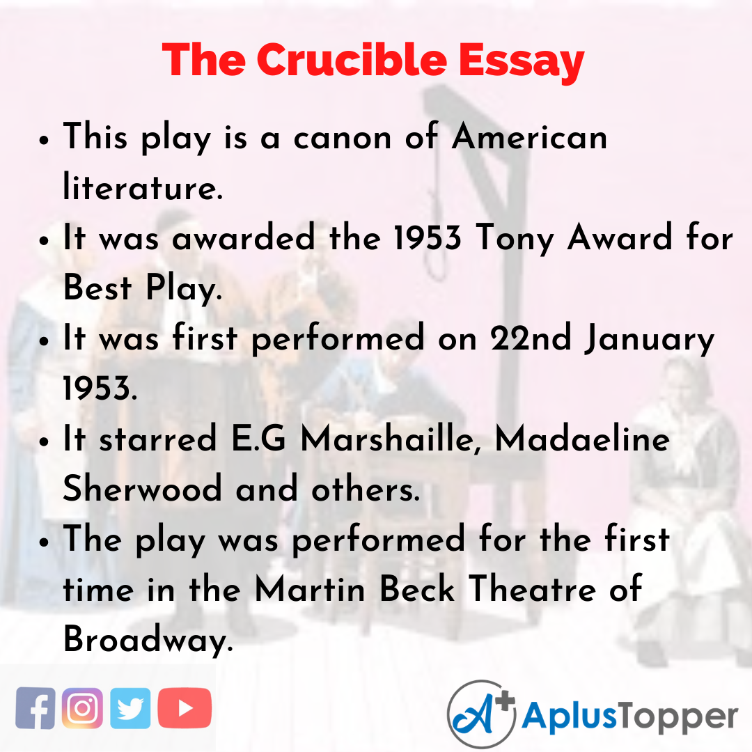 Essay on The Crucible