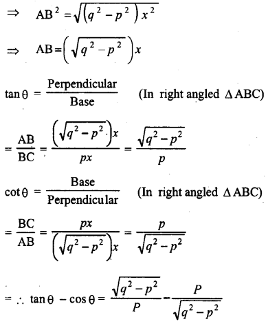 ML Aggarwal Class 9 Solutions for ICSE Maths Chapter 17 Trigonometric Ratios Chapter Test img-15