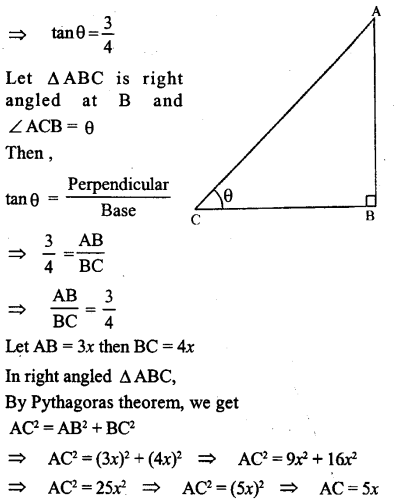 ML Aggarwal Class 9 Solutions for ICSE Maths Chapter 17 Trigonometric Ratios Chapter Test img-17