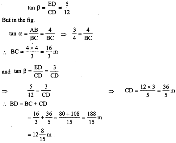 ML Aggarwal Class 9 Solutions for ICSE Maths Chapter 17 Trigonometric Ratios Chapter Test img-26